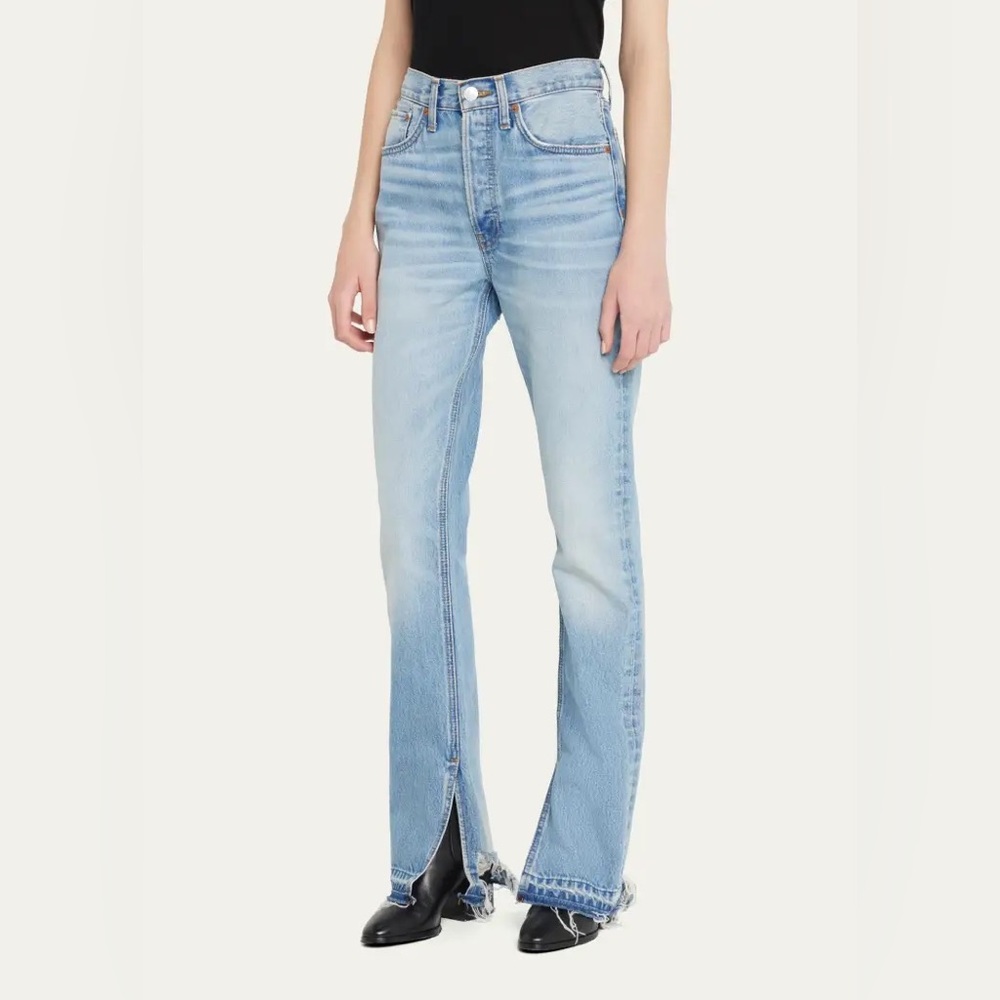 RE/DONE Skinny Boot in Opal Indigo